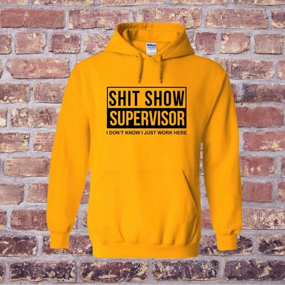 Sh*t Show Supervisor Funny Pullover Hoodie Sweatshirt - Picture 1 of 1